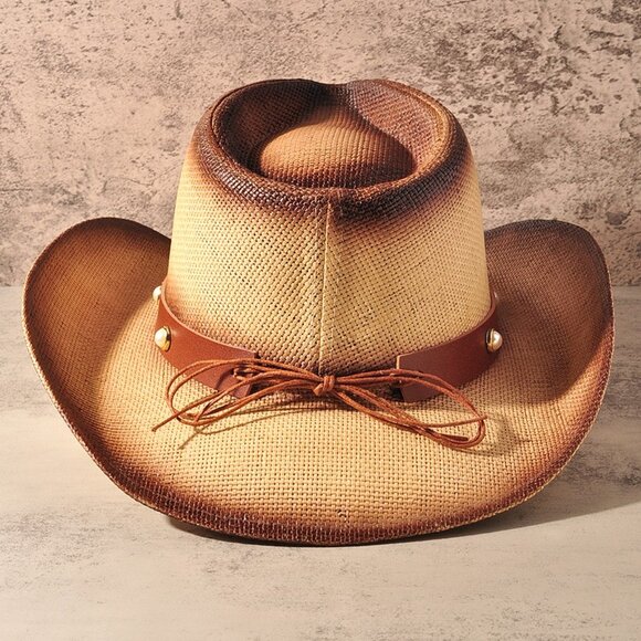 new COWGIRL COWBOY hat party rodeo beach (2-colors) western festival concert main image 9